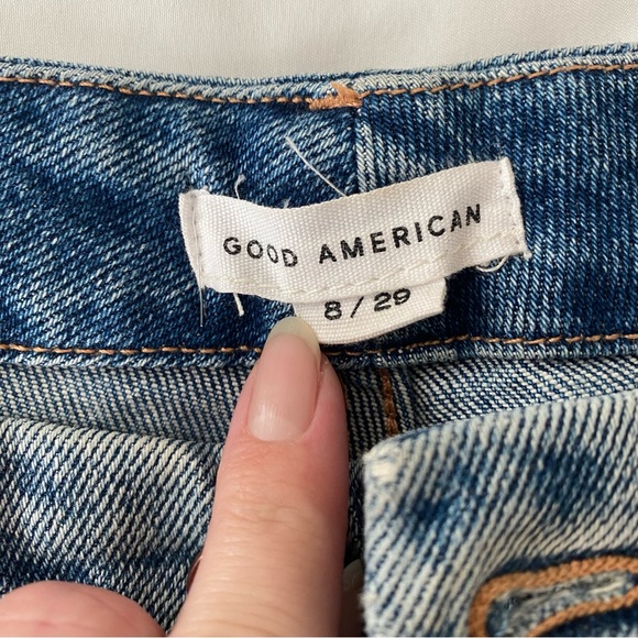 Good American Straight high Waisted Leg Jeans - Picture 2 of 9